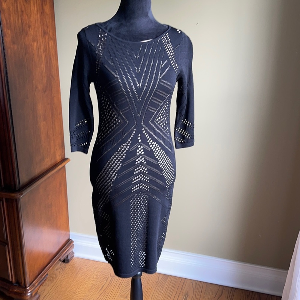 black dress with cut outs,fully lined,small